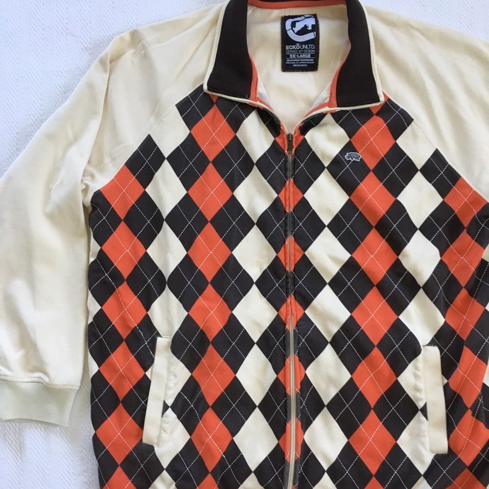 Echo Unlimited Unltd Full Zip Check Track Jacket